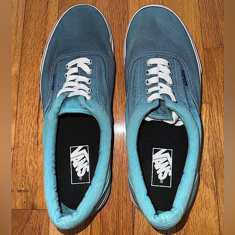 Vans Authentic Low Top Sneakers - Teal/ Blue Ombre, Size Men’s 10